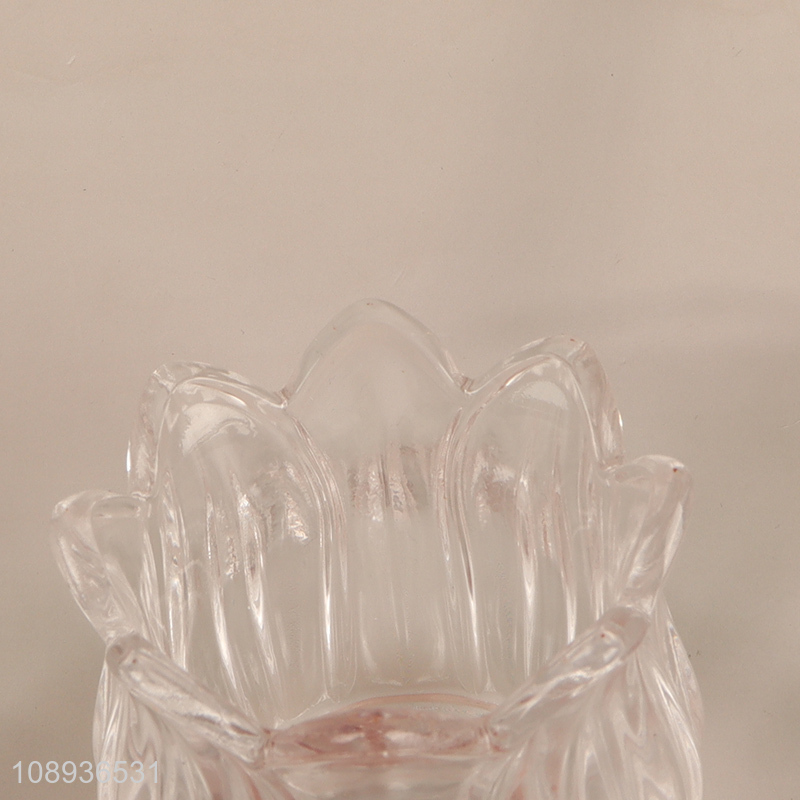 Hot Selling Tulip Shape Glass Candle Holder Votive Candle Holders