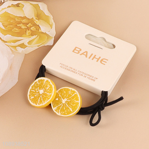 Online Wholesale Cute Fruit Hair Ties Elastic Hair Bands