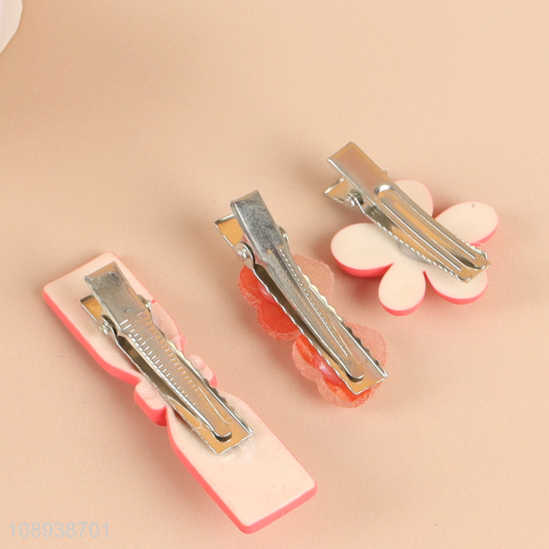 High Quality 3PCS Cute Hair Clips Alligator Hairpins Wholesale