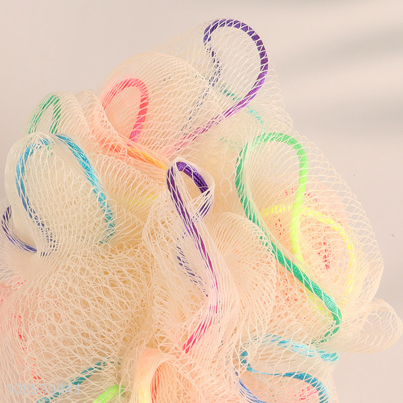 Factory Supply Shower Mesh Sponge Body Scrubber Bath Loofah Sponge