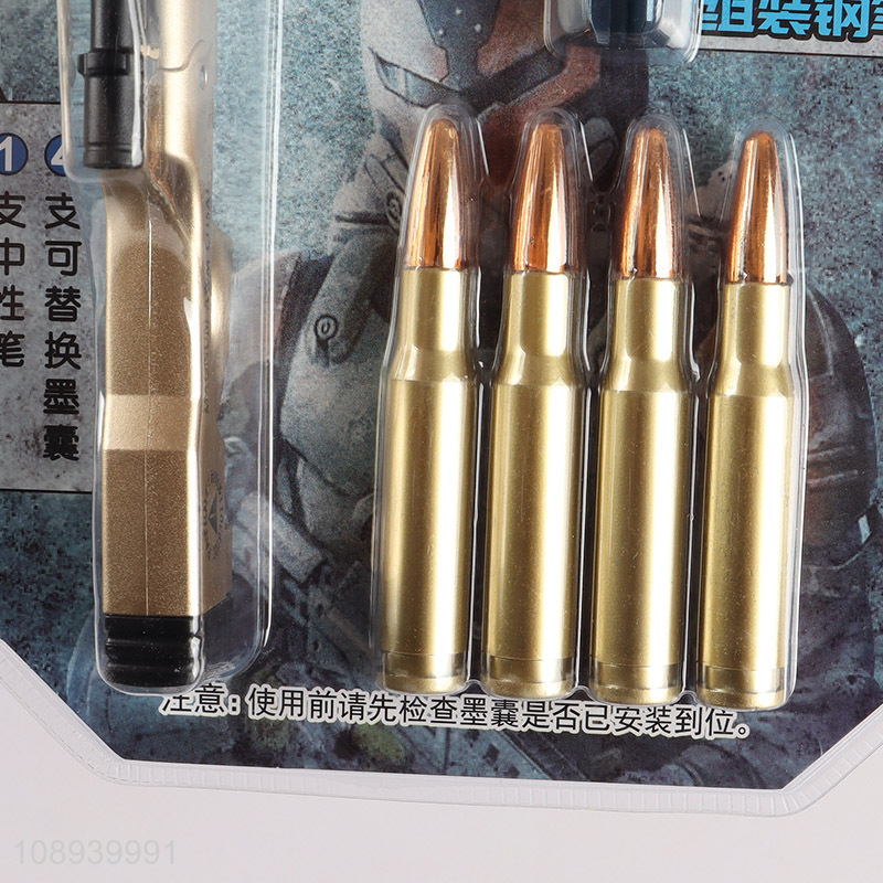 New Product Sniper Rifle Shaped Gel Ink Pen Set Student School Supplies