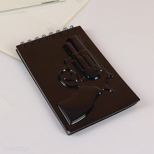 Good Quality Novelty Pistol Design Spiral Notebook Journal Lined Notebook