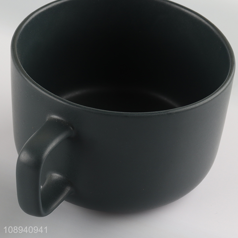 Factory price unbreakable ceramic water cup coffee cup with handle