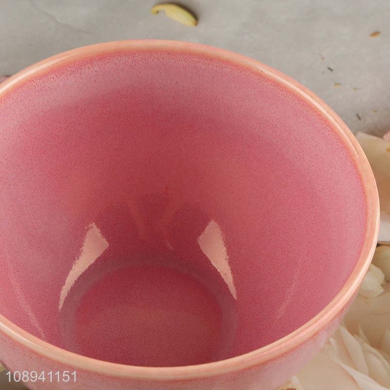 Most popular pink ceramic bowl kitchen tableware