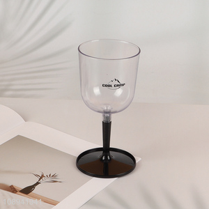 New Product Unbreakable Detachable Acrylic Plastic Wine Glass for Camping