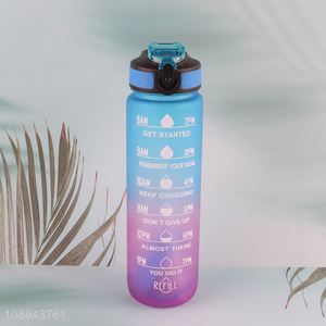 China Imports 1000ml Portable Plastic Water Bottle for Fitness Gym School