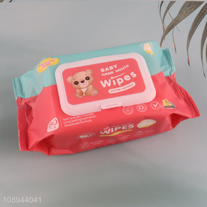 Wholesale 80PCS Baby Hand and Face Wipes Hypoallergenic Alcohol-Free Wipes