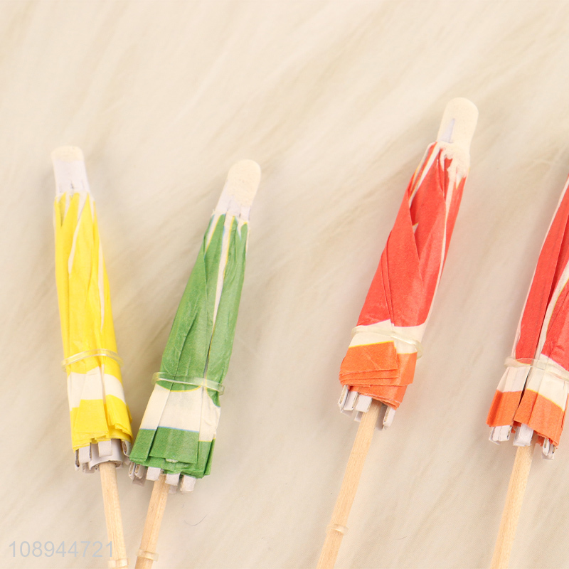 Good Quality 10PCS Umbrella Cupcake Toppers Cupcake Toothpicks