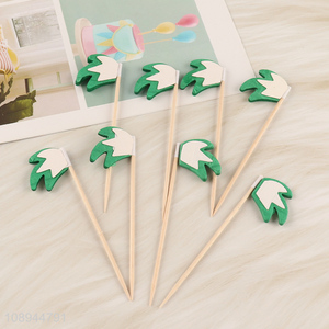 High Quality 8PCS Coconut Tree Cupcake Toppers Appetizer Picks