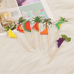 China Imports 7PCS Corktail Picks Cupcake Toppers Food Sticks