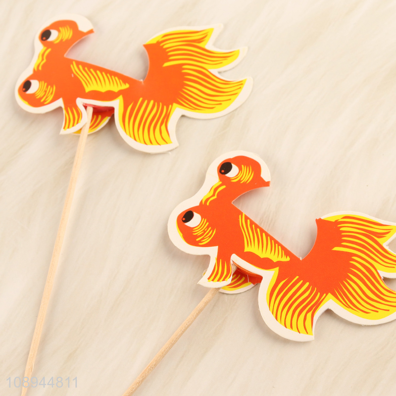 Good Quality 4PCS Goldfish Food Sticks Fancy Corktail Picks