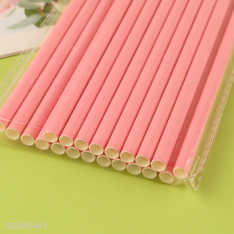 Wholesale Solid Color Paper Straws for Hot and Cold Drinks