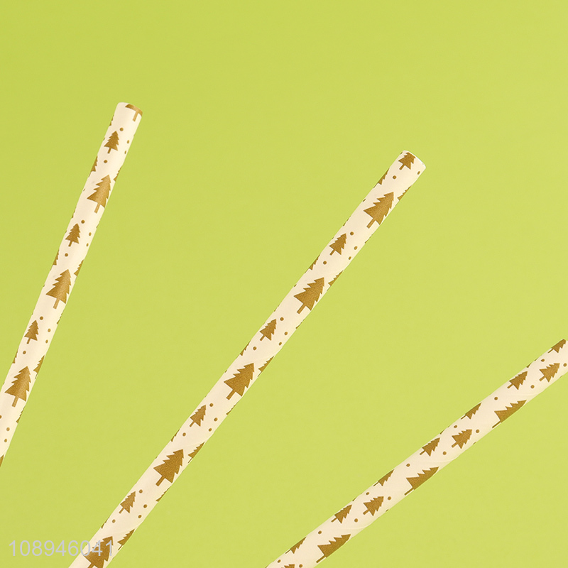 Factory Supply Christmas Party Paper Straws for Drinking