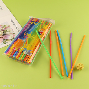 New Arrival BPA Free Plastic Drinking Straws for Cortail Juice