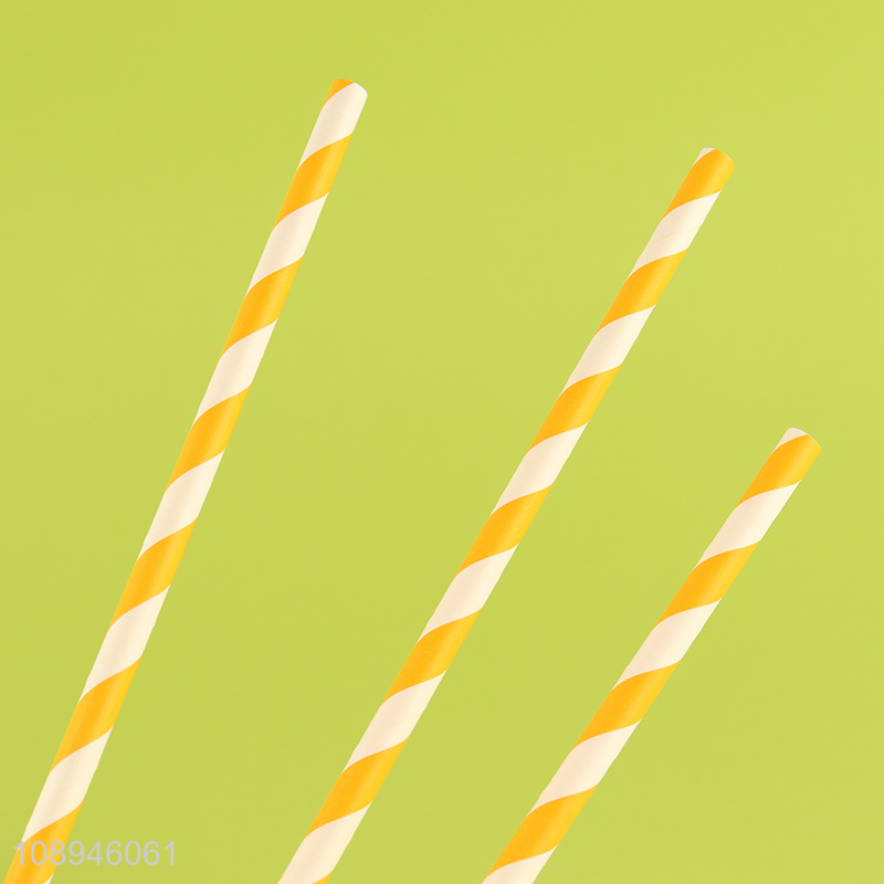 Online Wholesale Extra Long Striped Paper Drinking Straws