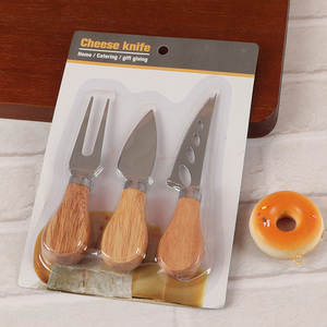 Good Quality 3PCS Cheese Knife Set Includes 2 Cheese Knives 1 Cheese Fork