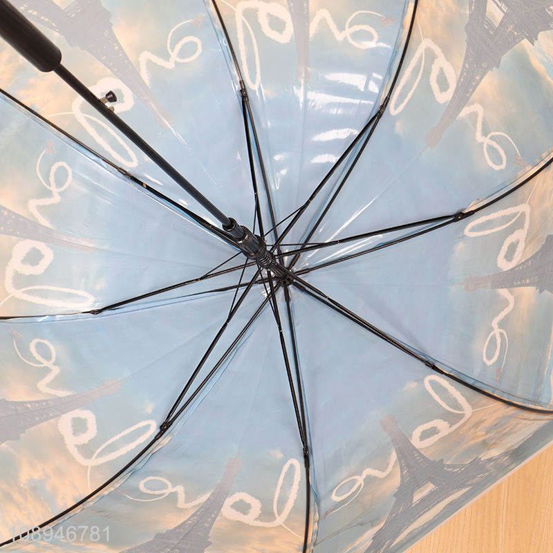 Good Quality 8k Auto Open Straight Umbrella Windproof Umbrella for Adults