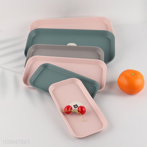 China Imports 3 Colors Melamine Snacks Plate Fruit Tray for Restaurant