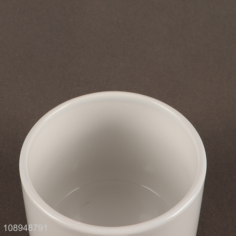 Popular products white ceramic coffee cup water mug with handle