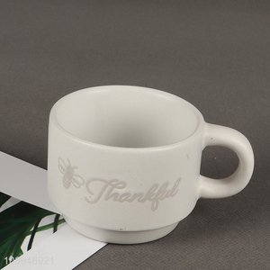 New arrival white <em>ceramic</em> coffee <em>cup</em> tea <em>cup</em> with handle