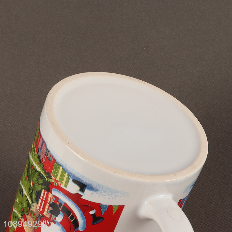 Hot selling christmas series ceramic water cup coffee cup