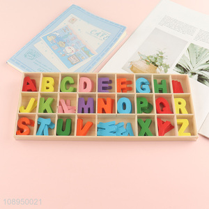 Hot Selling Colorful Wooden Alphabet Letters Wooden Learning Toy for Kids