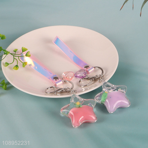 Good sale star shape pendant portable keychain for gifts