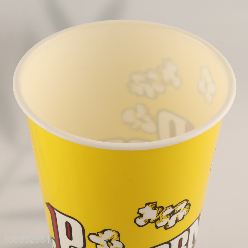 Hot Selling Plastic Open-Top Popcorn Container Reusable Popcorn Bucket