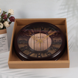 Yiwu market round living room decor wall clock for wall decor