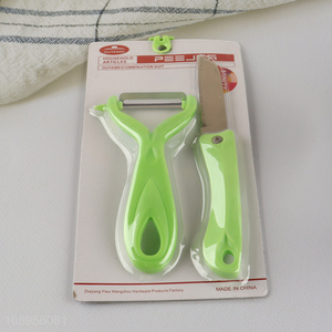 High Quality  Y Type Peeler and Paring Knife Set Kitchen Gadgets