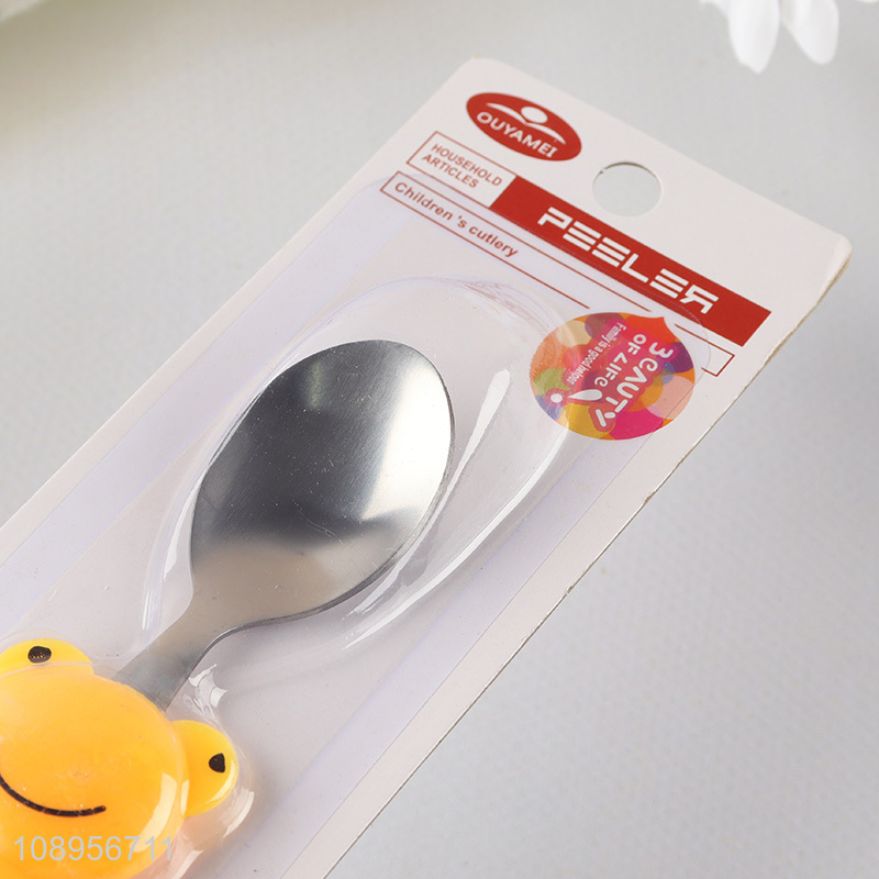 Good Quality Cartoon Dinner Spoon Training Spoon for Toddlers