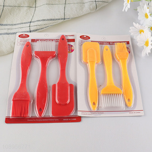 Hot Selling 3PCS Nonstick Silicone Bakeware Set with Baking Spatula