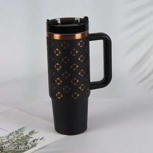 Hot selling car stainless steel insulated vacuum cup water mug with lid