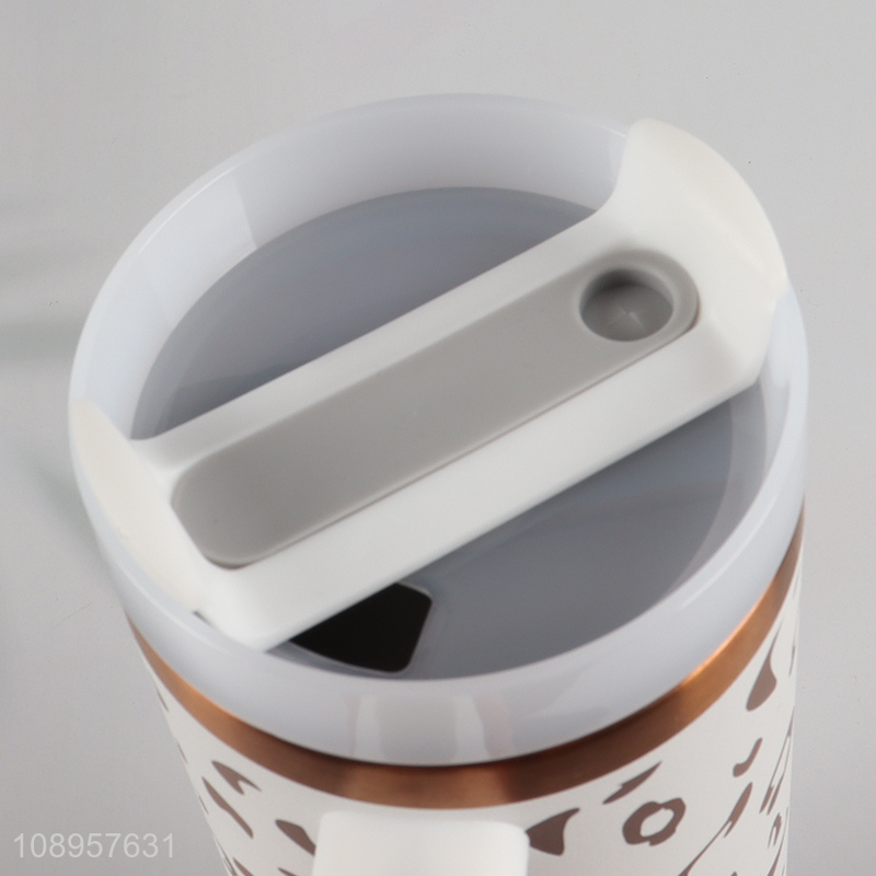 New arrival stainless steel car vacuum cup with handle&lid