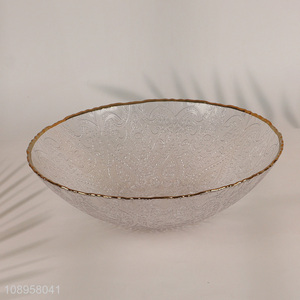 Top products clear glass fruits plate dinner plate for sale