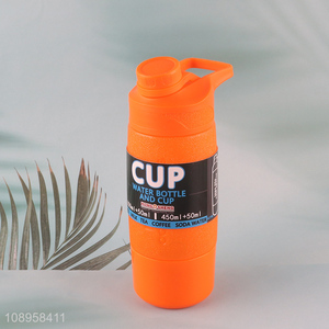 New Product 500ml Portable Plastic Water Bottle for Sports Travel