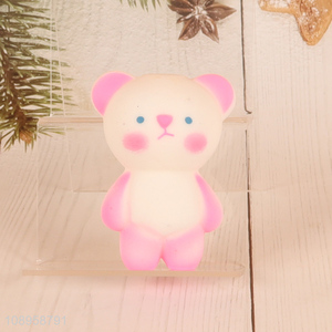 China factory bear shape cartoon tpr squishy toy for kids adult