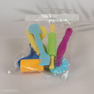 Yiwu market kids diy color play dough model tools set