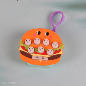 Most popular hamburger shape mini whack-a-mole game machine