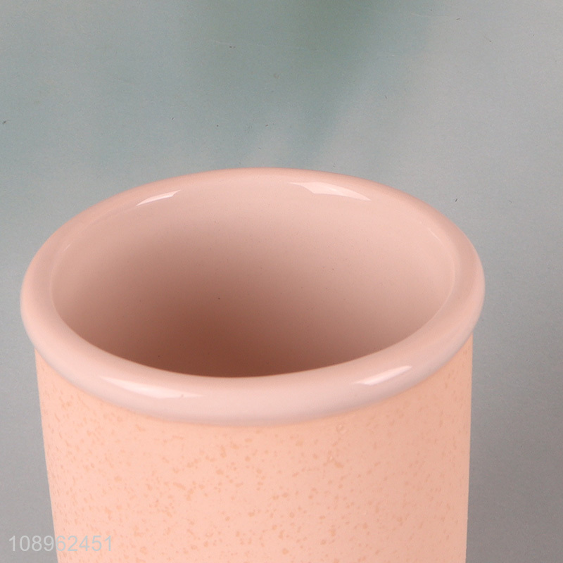 China supplier ceramic bathroom mouthwash cup toothbrush cup