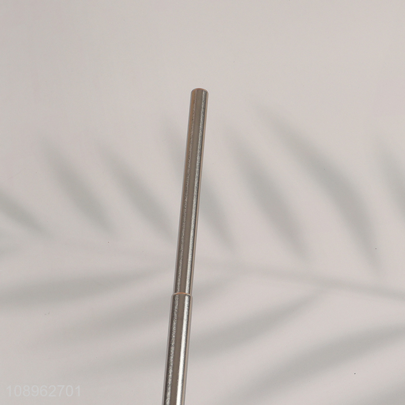 Low price stainless steel telescopic drinking straw with cleaning brush