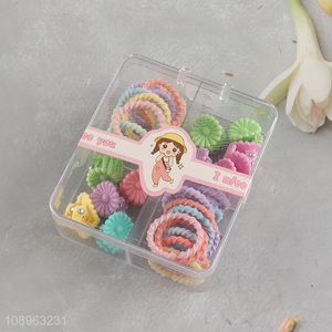 New Product Candy Colord Hair Bands and Hair Clips Set for Kids