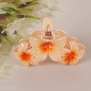 Good price flower shape hair decoration plastic hair claw clips