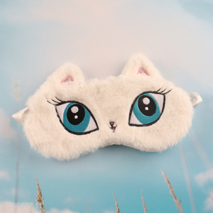 Wholesale Cute Plush Blindfold Travel Sleep Masks Soft Eye Cover