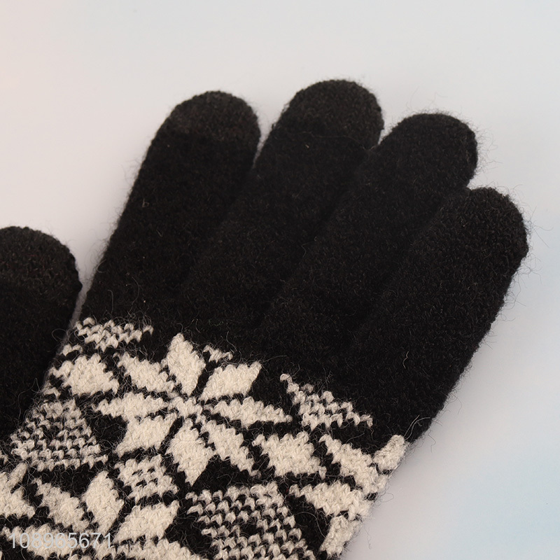 Good Quality Winter Knit Gloves Outdoor Cycling Gloves for Women Men