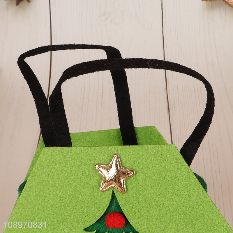 Popular products portable christmas felt bag candy bag