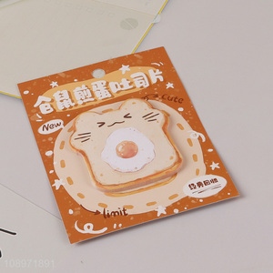 New arrival cartoon bread shape sticky note post-it notes