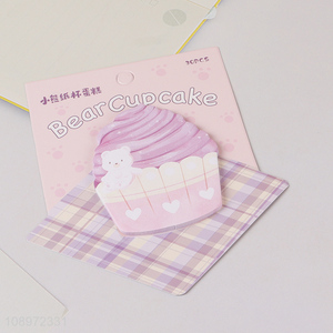 Good quality bear cupcake shape sticky notes post-it notes for sale