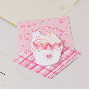 Popular products strawberry ice cream shape sticky notes post-it notes