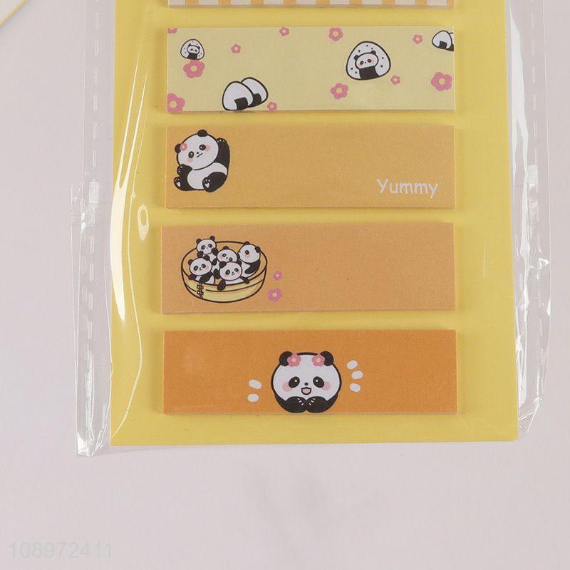 Latest products cartoon panda series sticky notes post-it notes